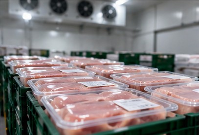 Imagen de producto refrigerado en cámara
